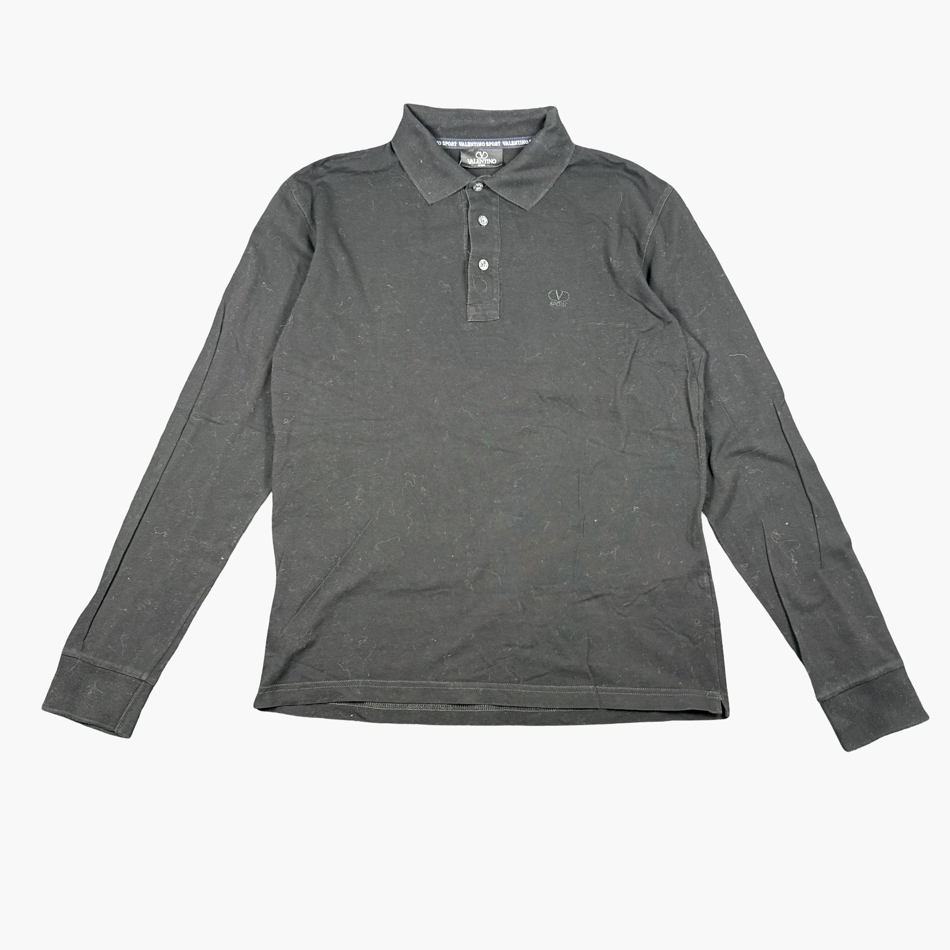 Vintage Valentino Sport Long-sleeve Polo Shirt | S