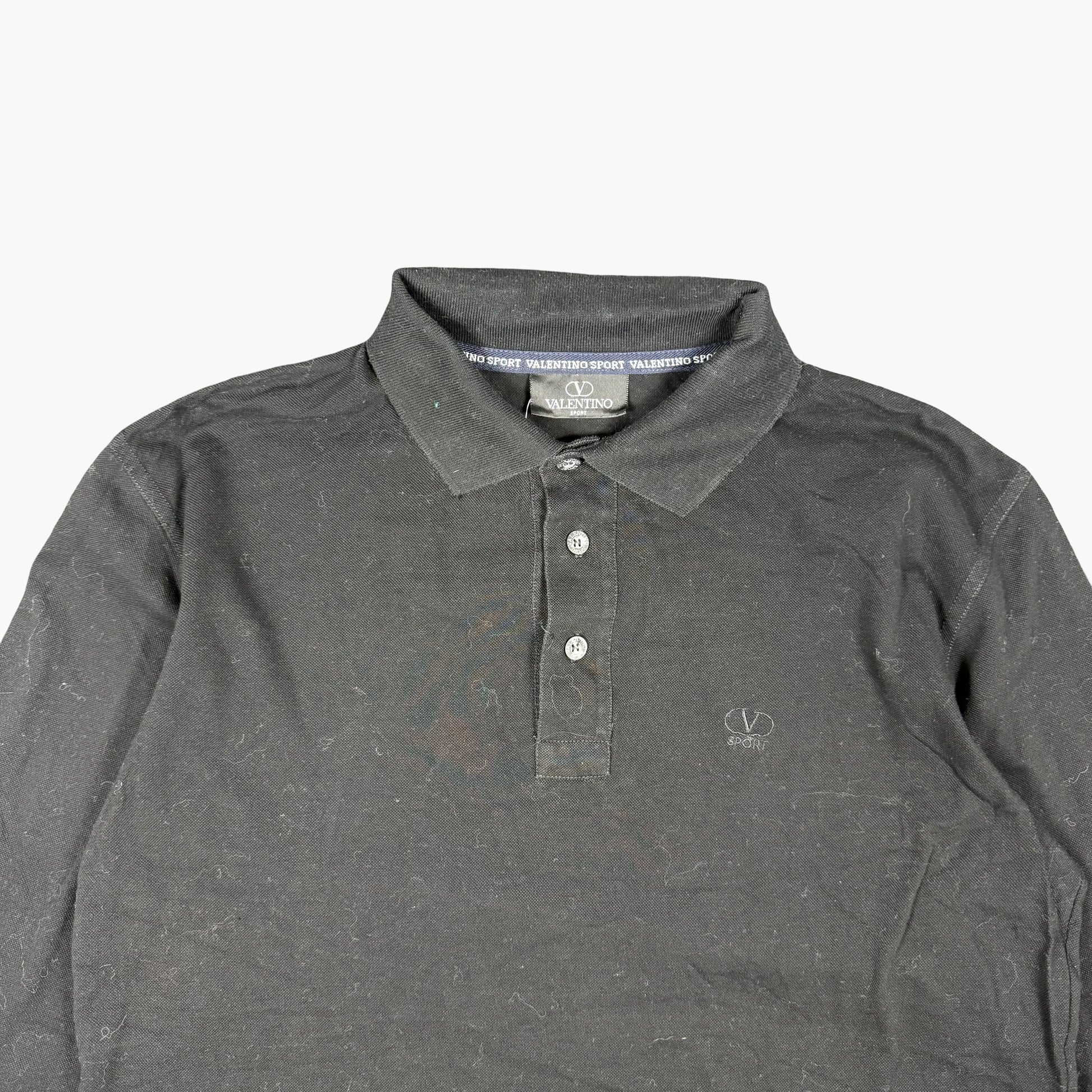 Vintage Valentino Sport Long-sleeve Polo Shirt | S
