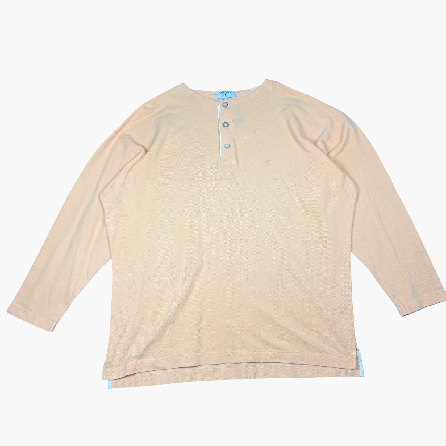 Vintage Valentino Long-sleeve Henley Top | XXL