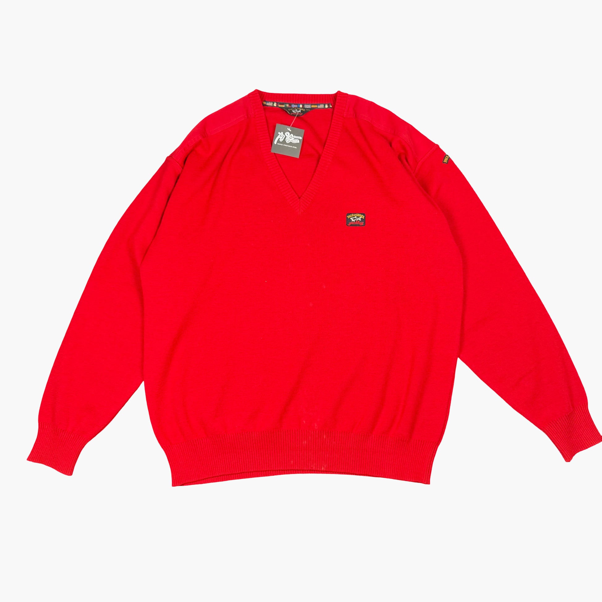 Vintage Paul & Shark V-neck Sweater | L