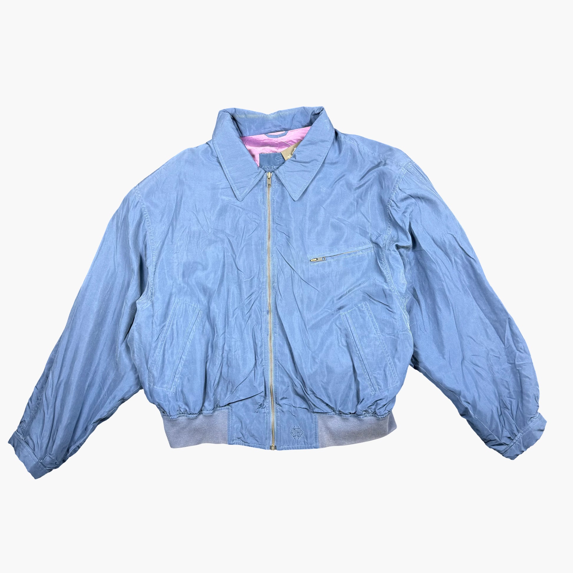 Vintage Daniel Hechter Silk Bomber Jacket | XL