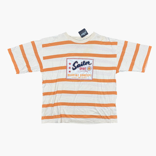 Vintage Ciao Short-sleeve Striped Nautical T-shirt | L