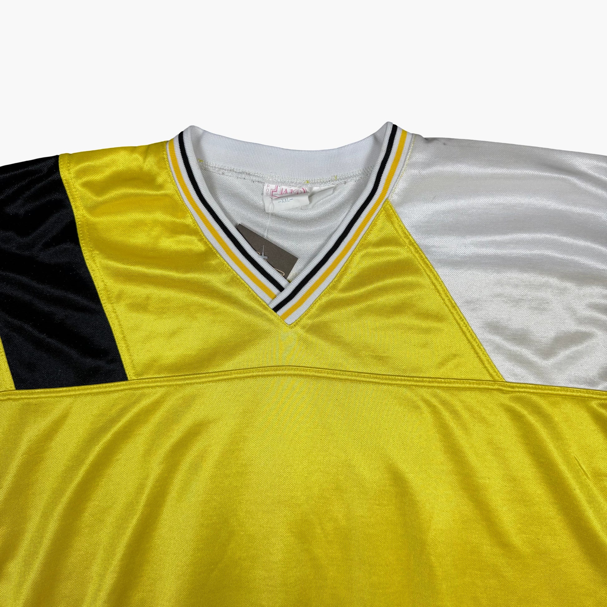 Vintage Jako Color-block Satin-effect Sports Jersey Top | L