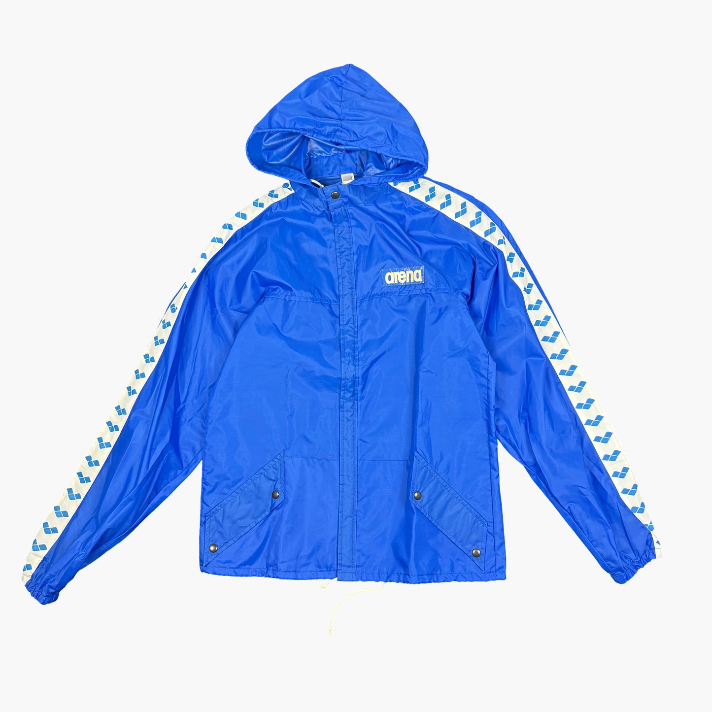 Vintage Arena Hooded Windbreaker Jacket | S