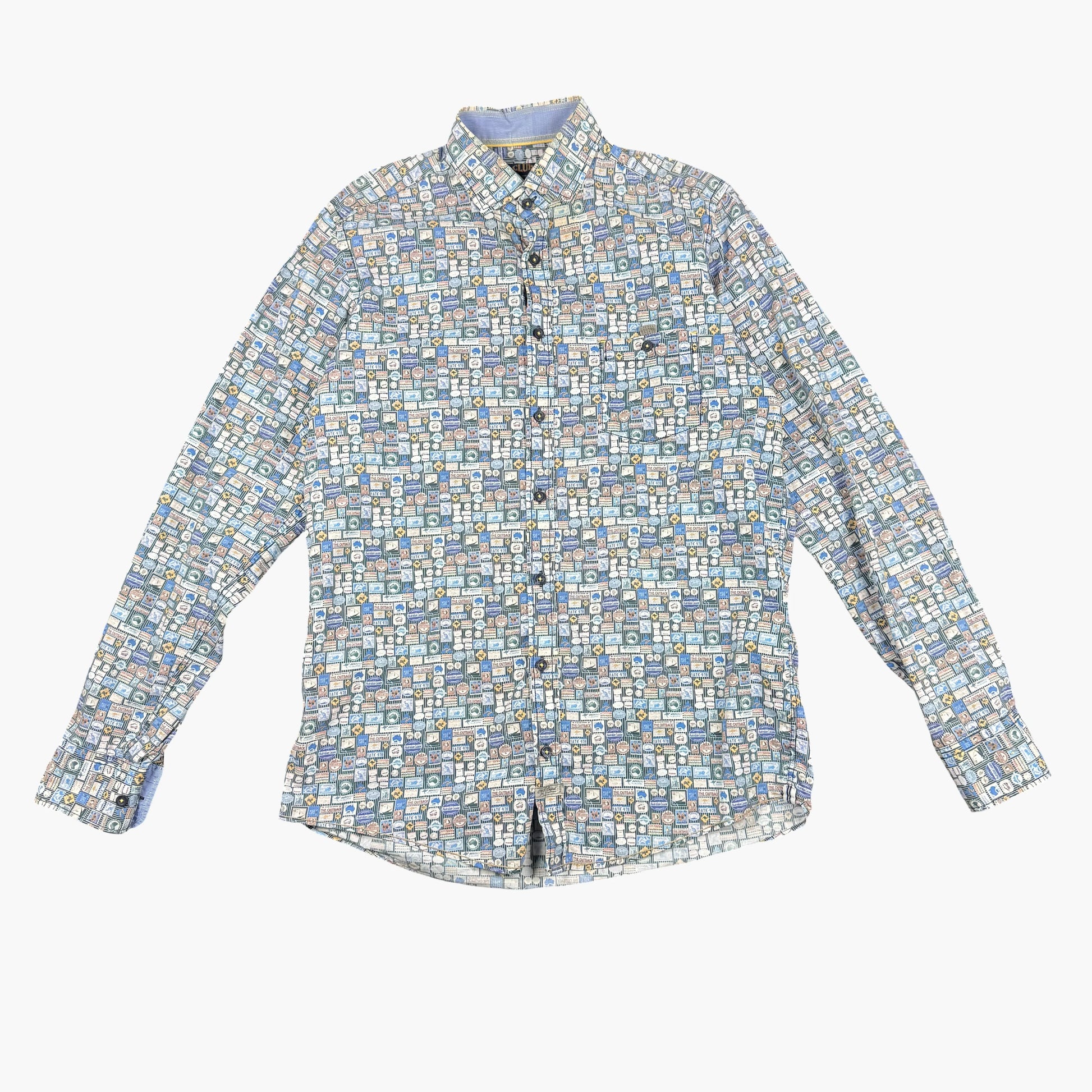 Vintage Club Room Long-sleeve Button-up Shirt | M