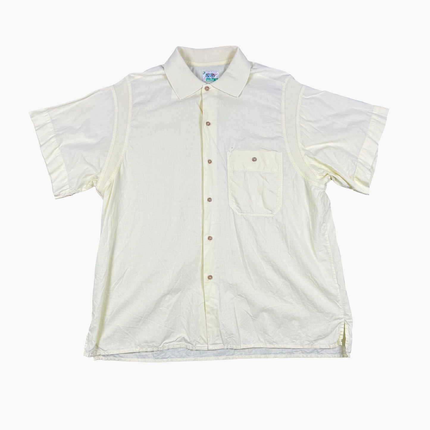 Vintage Benetton Short-sleeve Button-up Shirt | M
