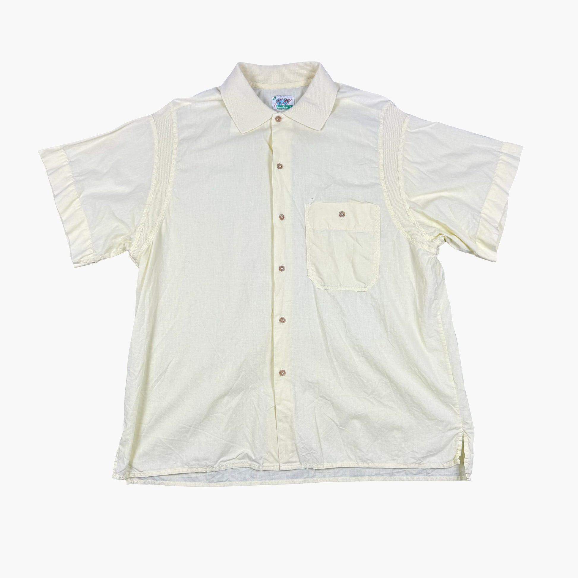 Vintage Benetton Short-sleeve Button-up Shirt | M