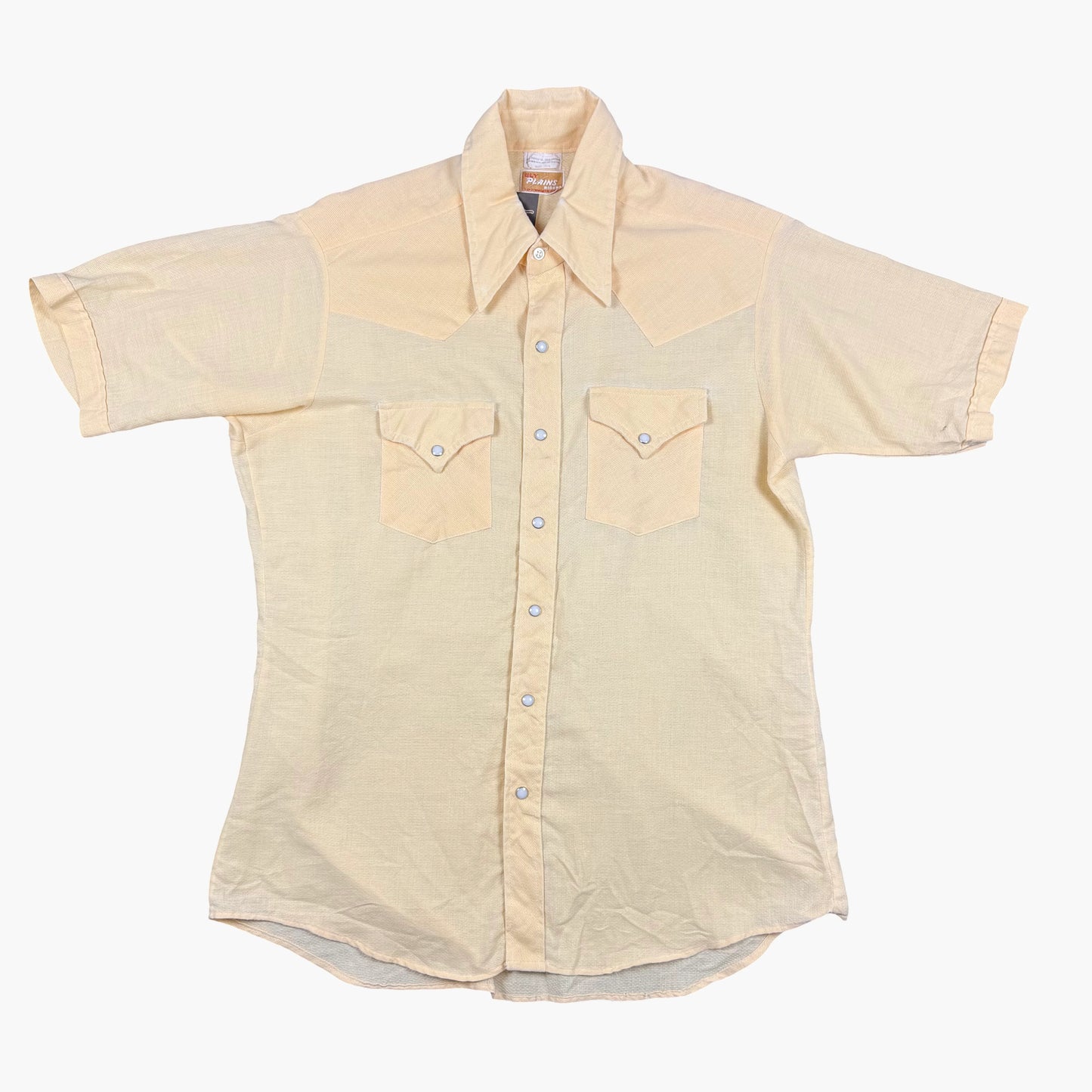 Vintage Plains Short-sleeve Western Shirt | M