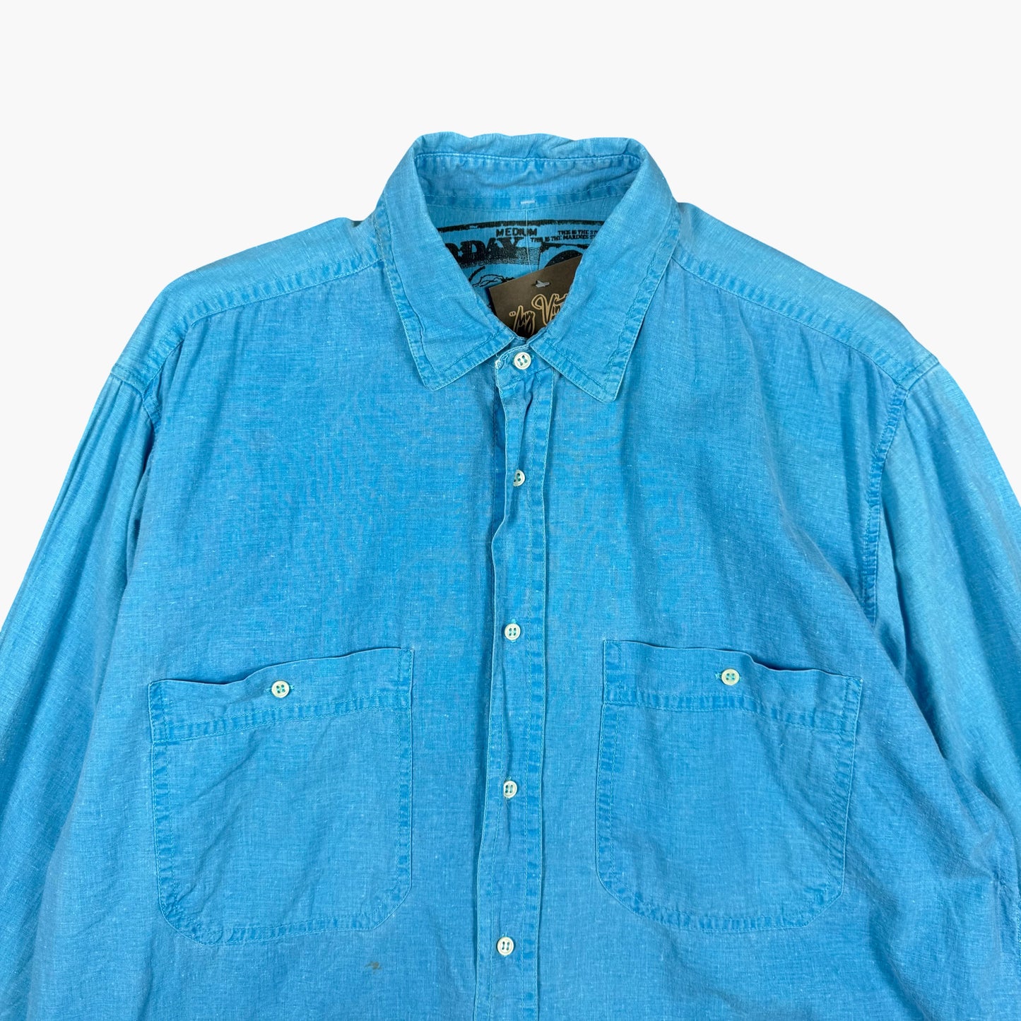 Vintage Long-sleeve Button-up Shirt | M