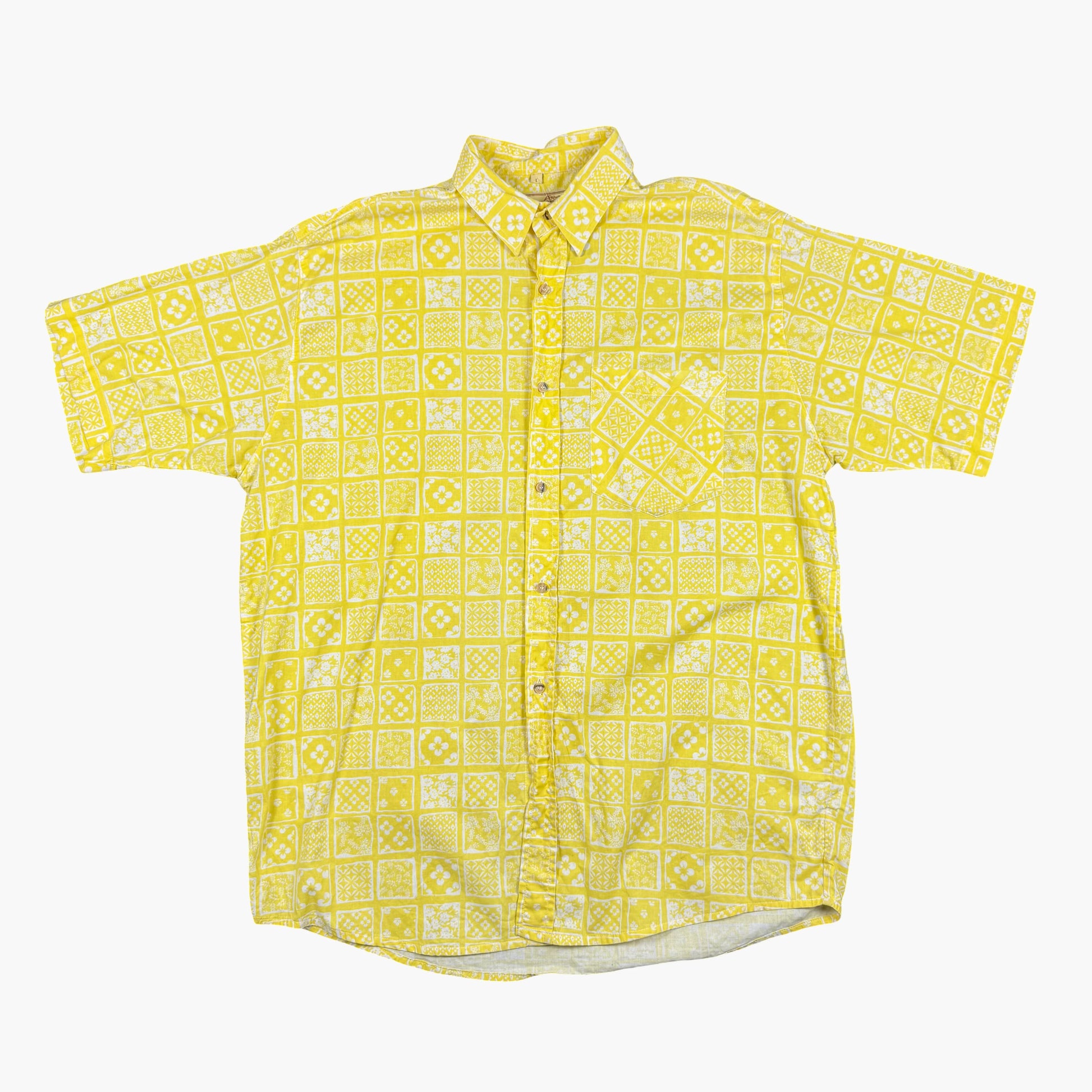 Vintage James Dillon Short-sleeve Button-up Shirt | XL