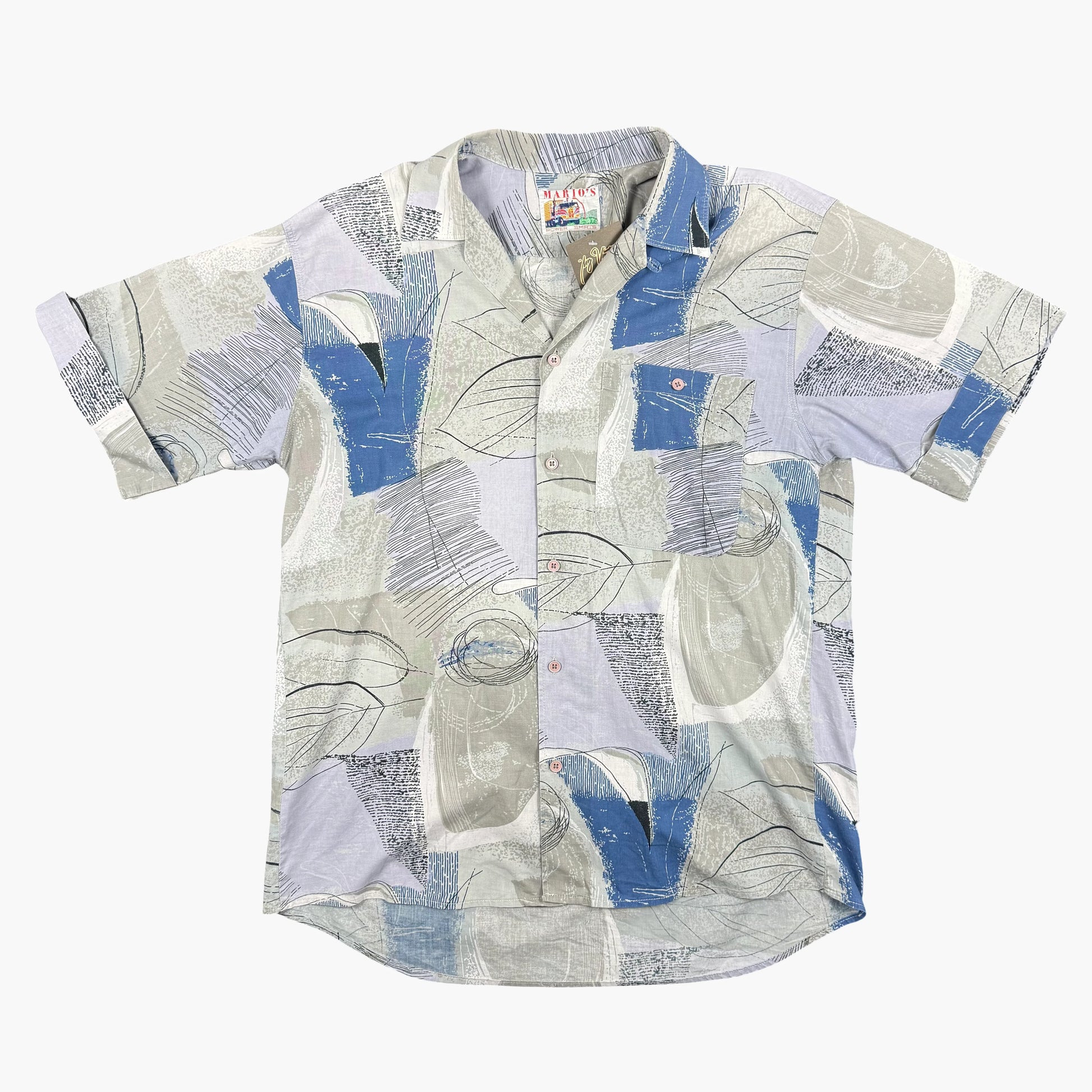Vintage Mario's Short-sleeve Button-up Shirt | M