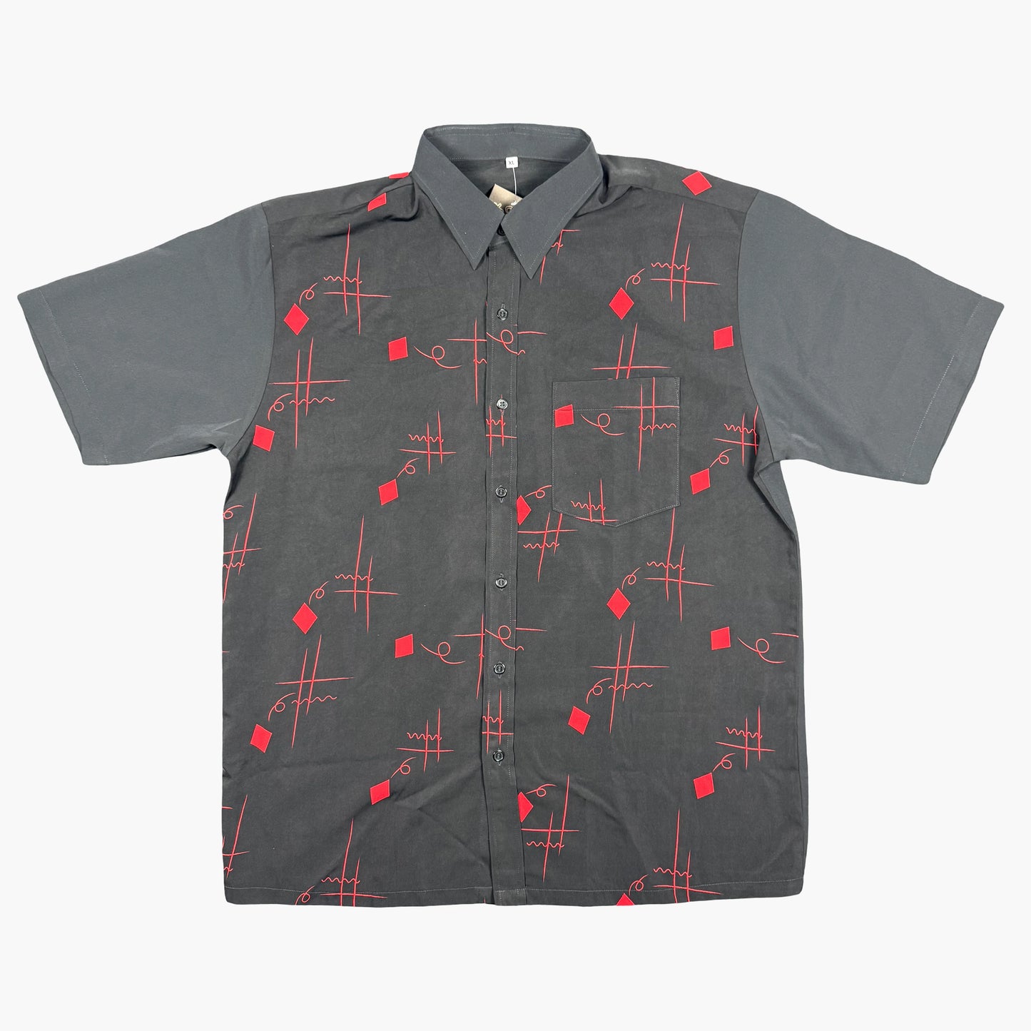 Vintage Short-sleeve Button-up Shirt | L