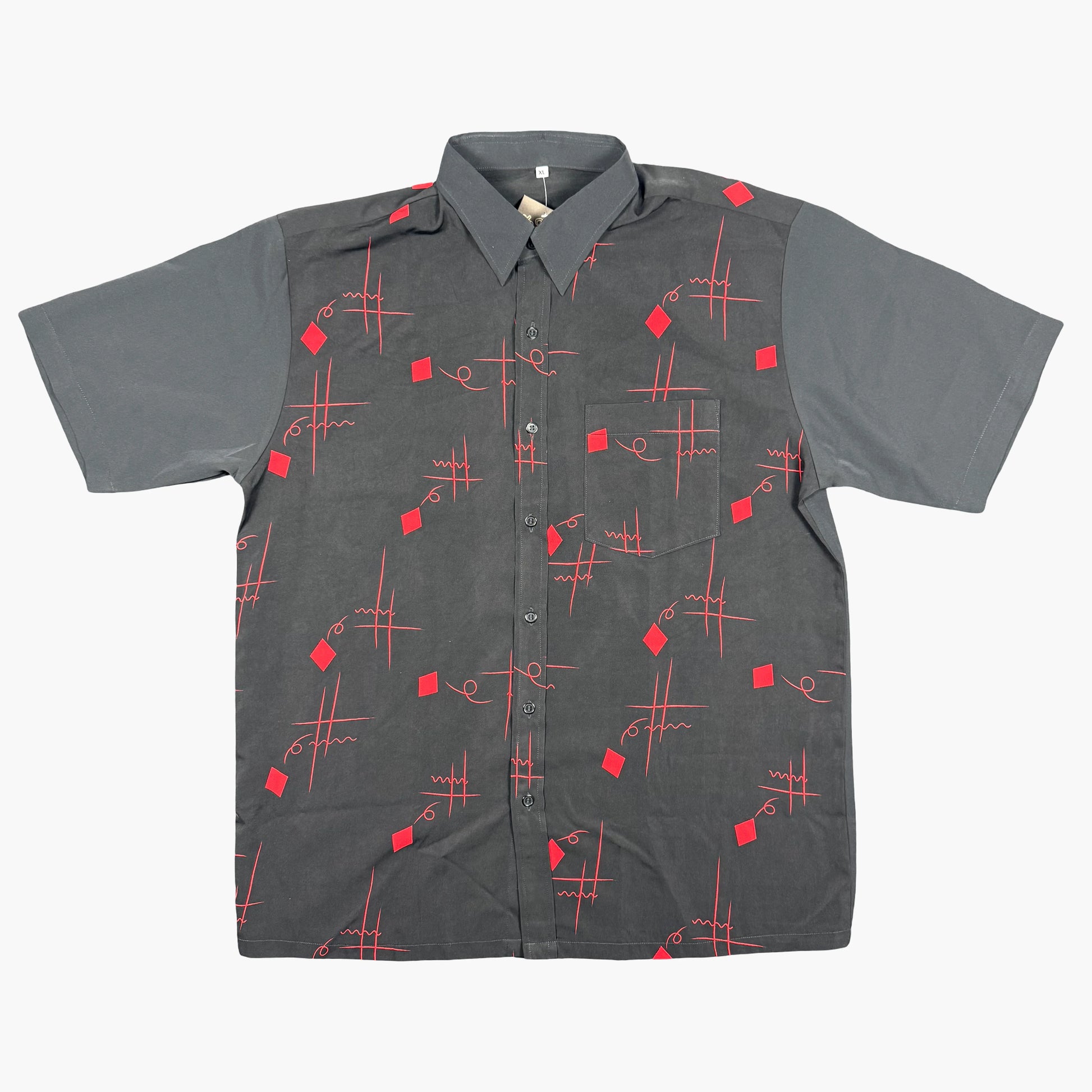 Vintage Short-sleeve Button-up Shirt | L