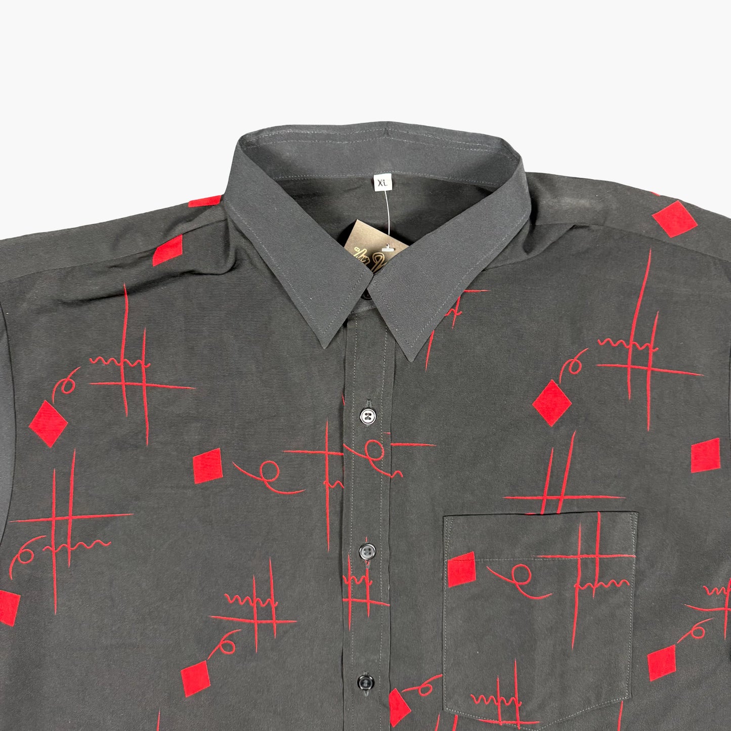 Vintage Short-sleeve Button-up Shirt | L