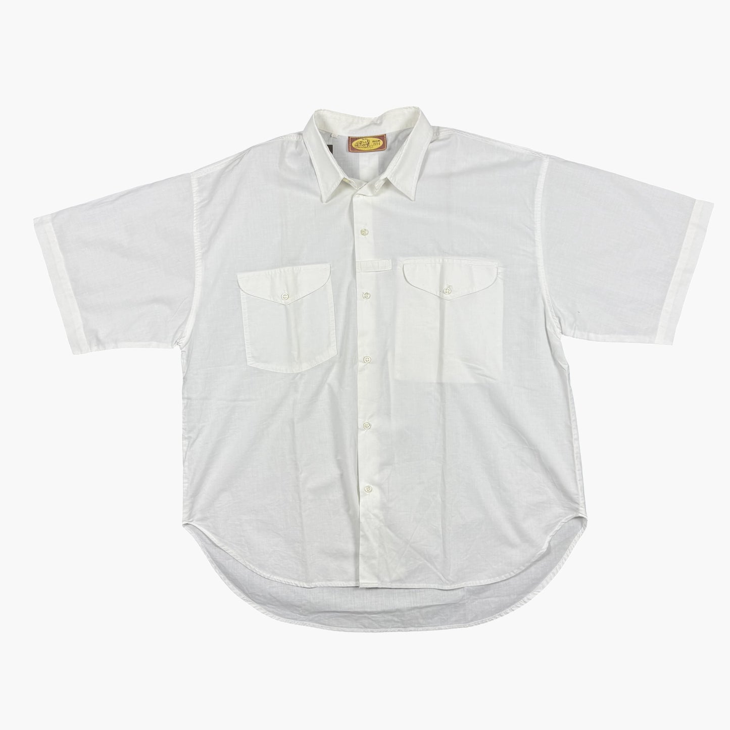 Vintage Short-sleeve Button-up Shirt | XL