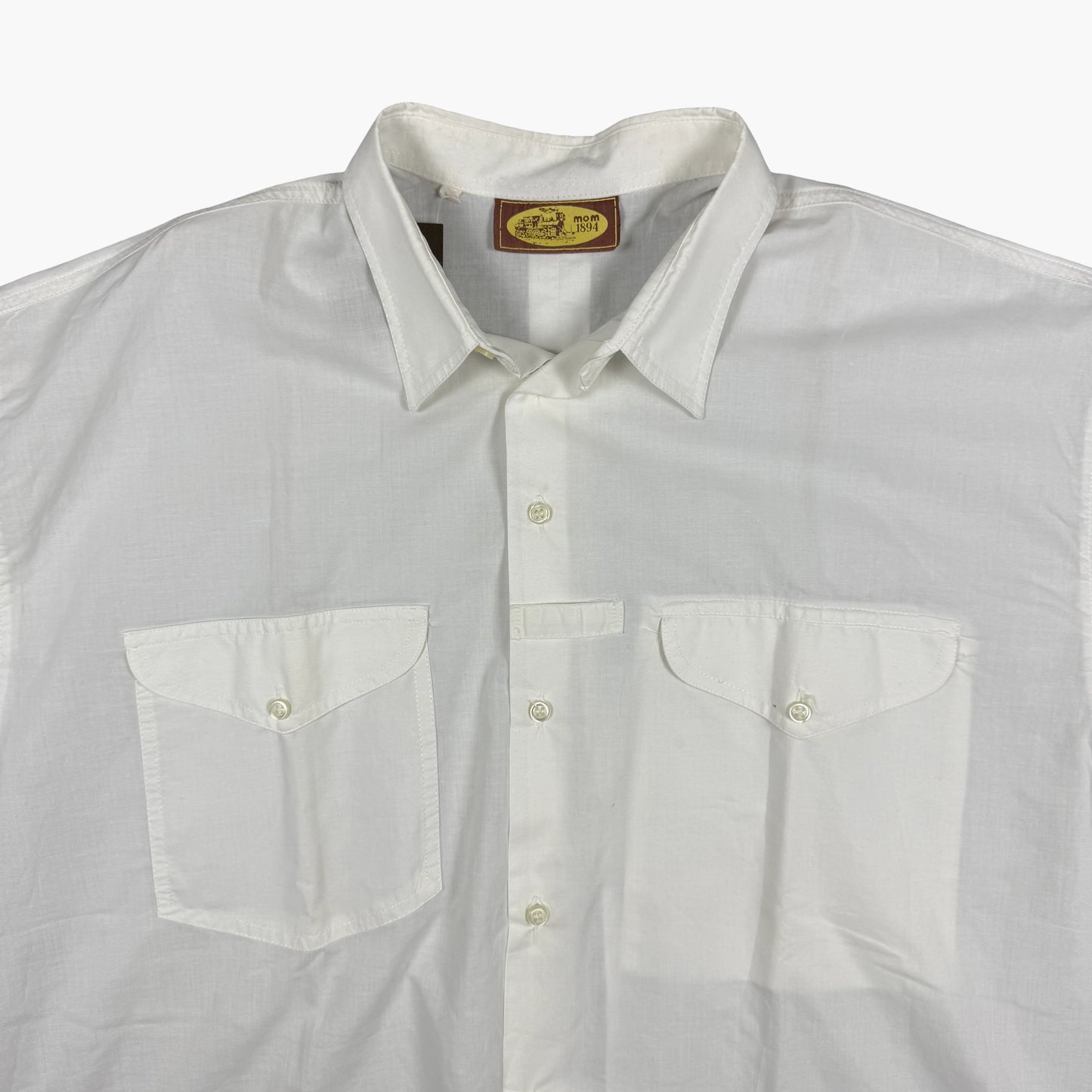 Vintage Short-sleeve Button-up Shirt | XL
