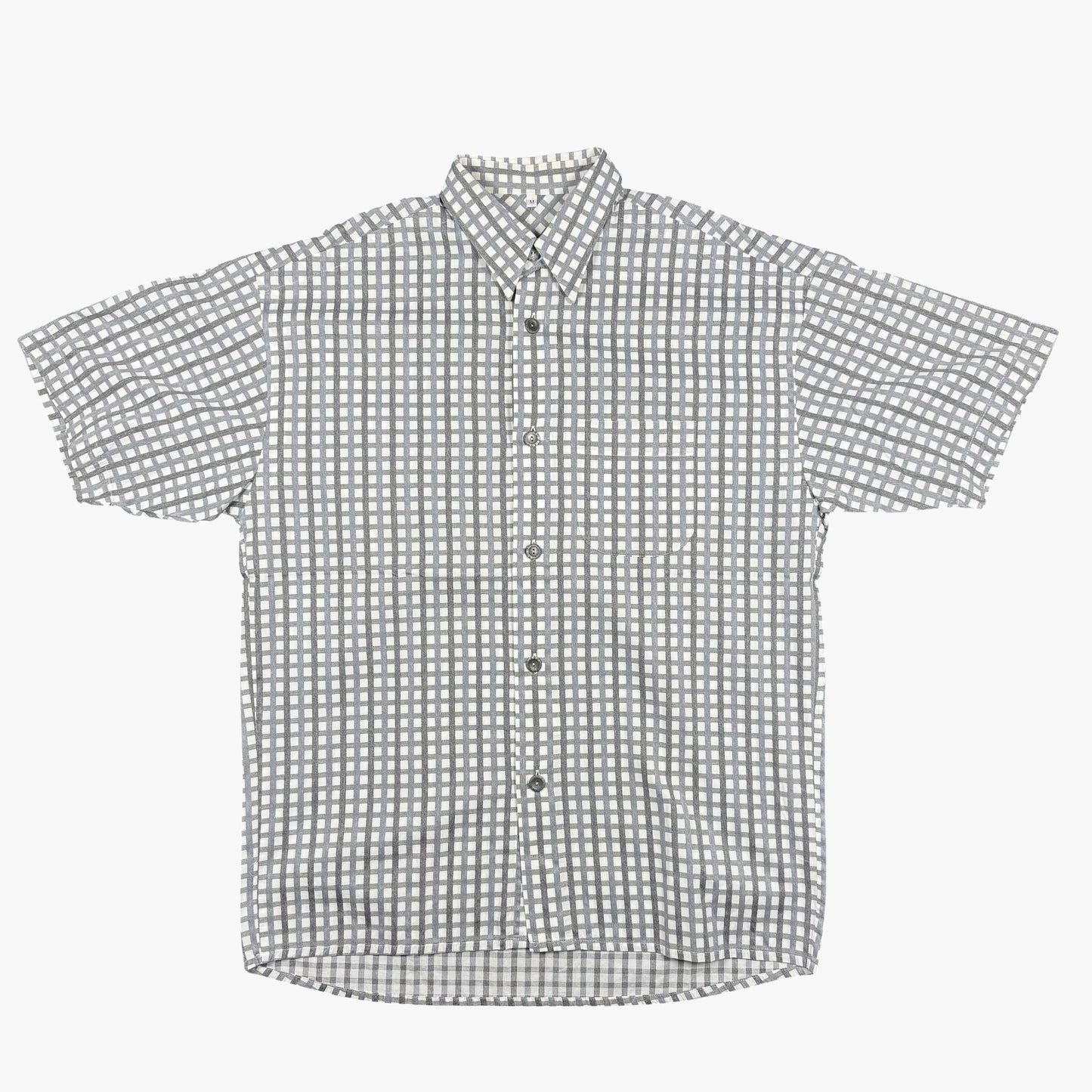 Vintage Short-sleeve Button-up Shirt | XL