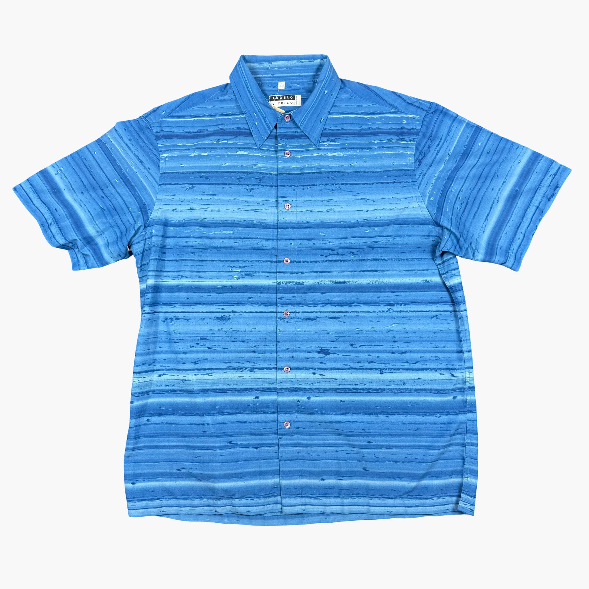 Vintage Angelo Litrico Short-sleeve Button-up Shirt | XL
