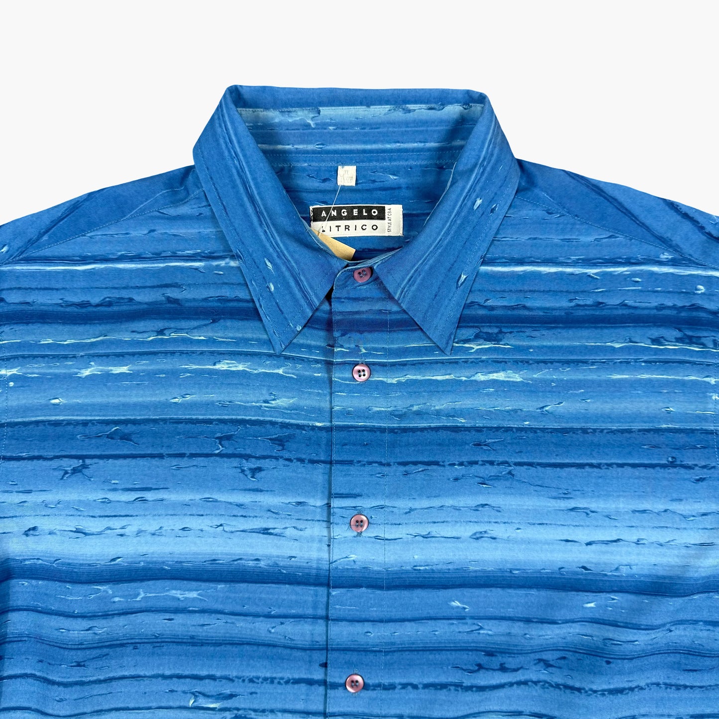 Vintage Angelo Litrico Short-sleeve Button-up Shirt | XL