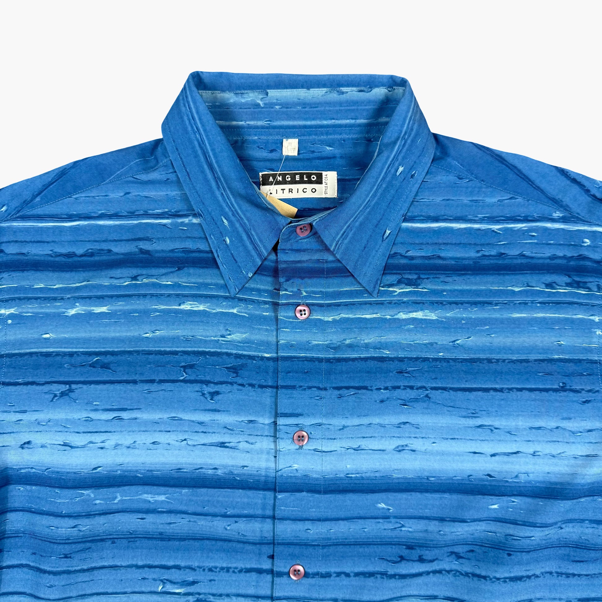 Vintage Angelo Litrico Short-sleeve Button-up Shirt | XL