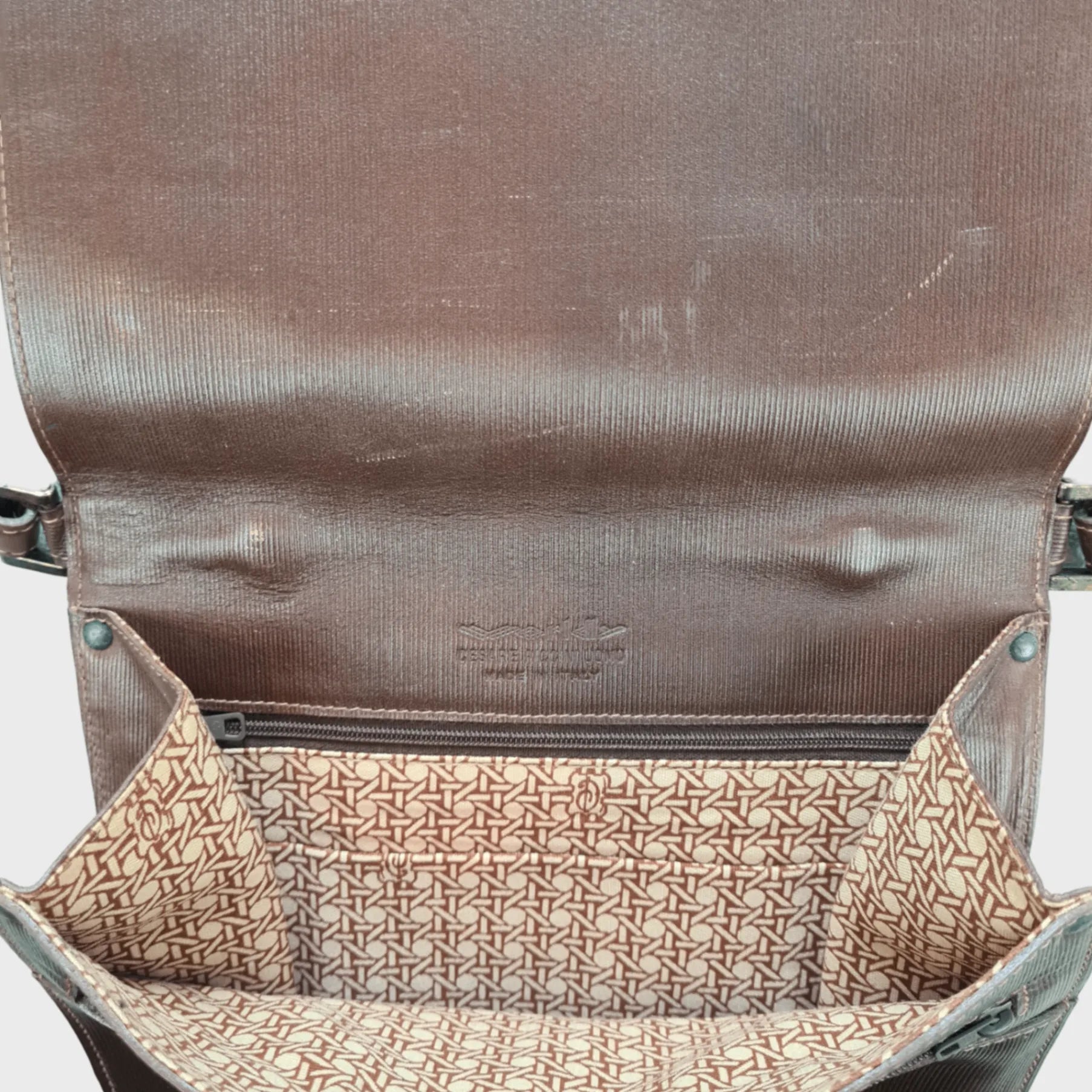 Vintage Cesare Piccini Uomo Leather Bag