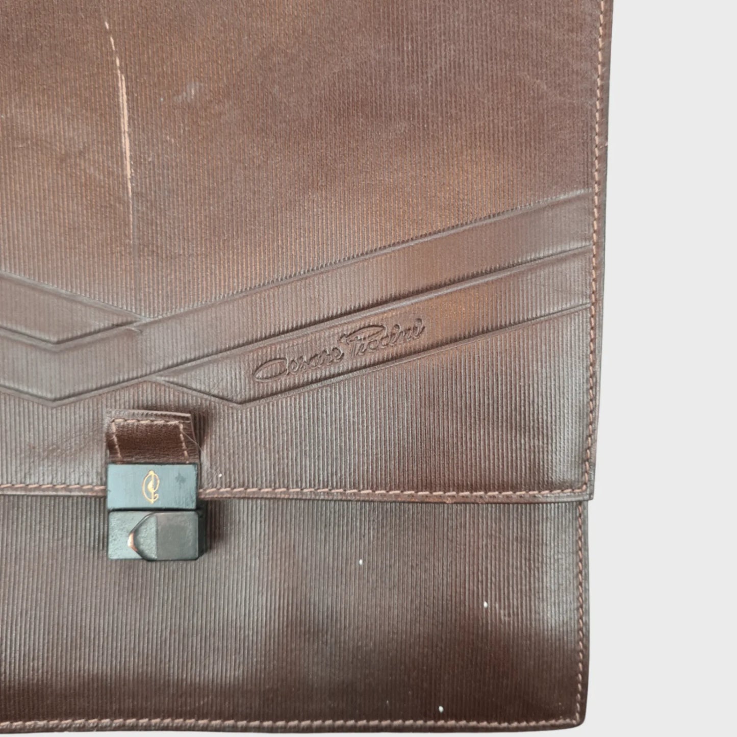 Vintage Cesare Piccini Uomo Leather Bag