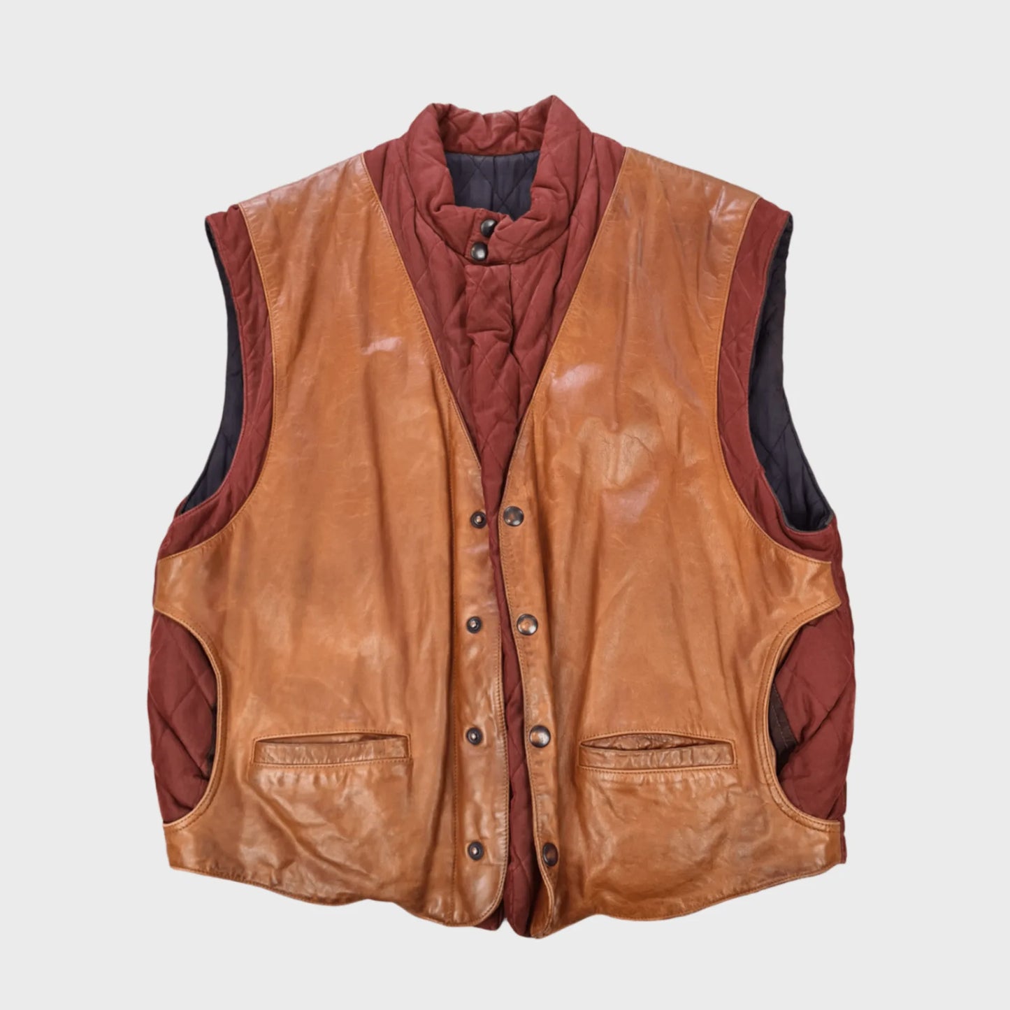 Vintage Leather Vest | M