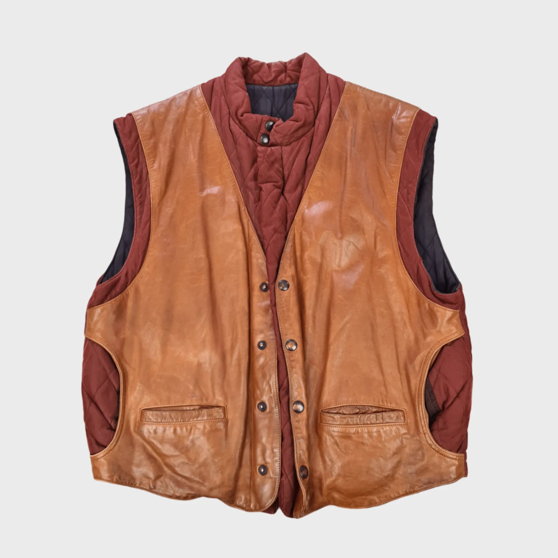 Vintage Leather Vest | M