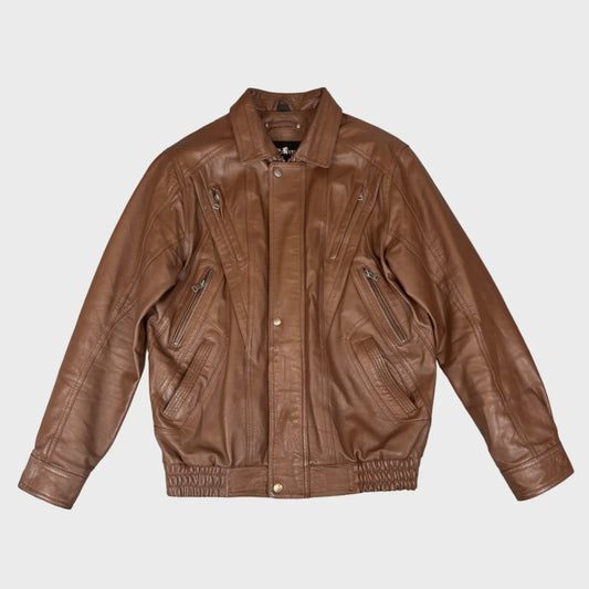 Vintage Casual Style Leather Jacket | S/M