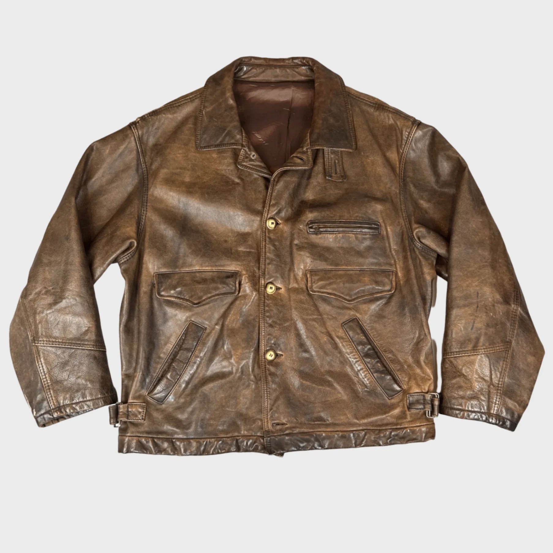 Vintage Leather Jacket | XL