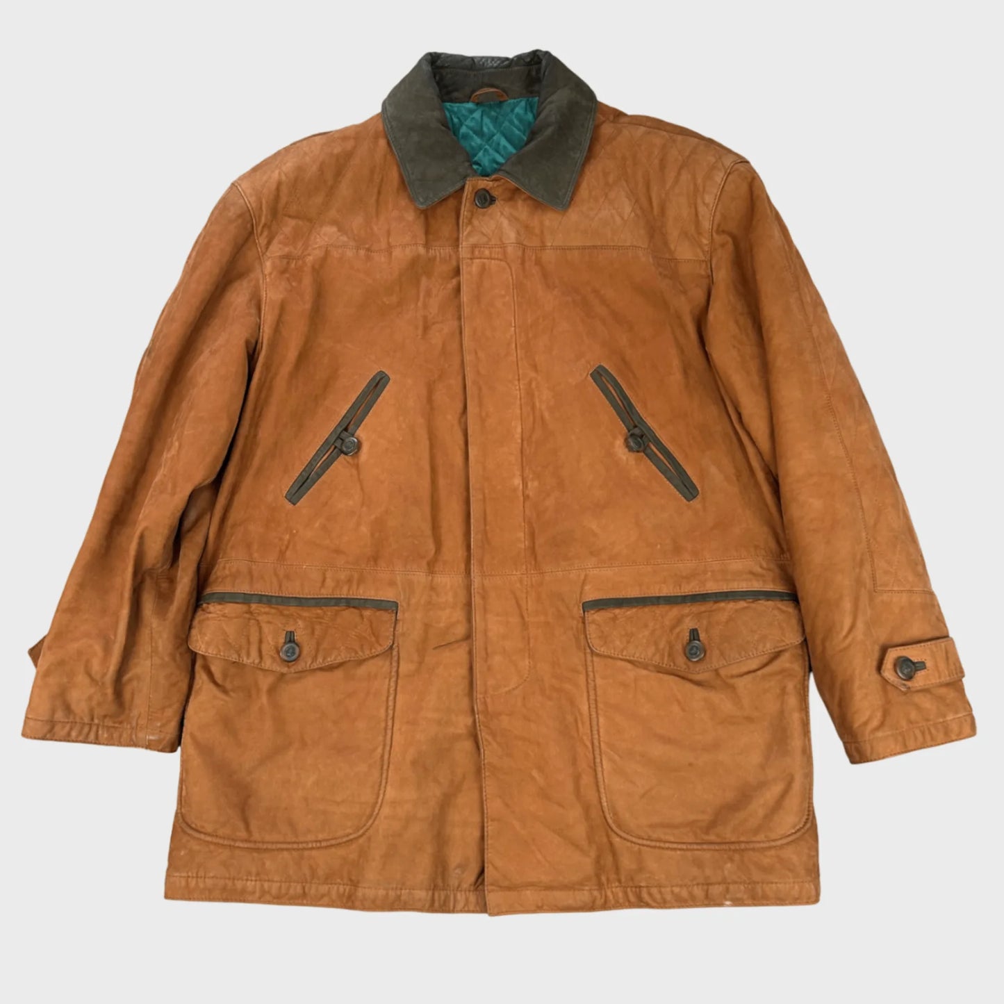 Vintage Mario Pieralli Leather Coat | XL