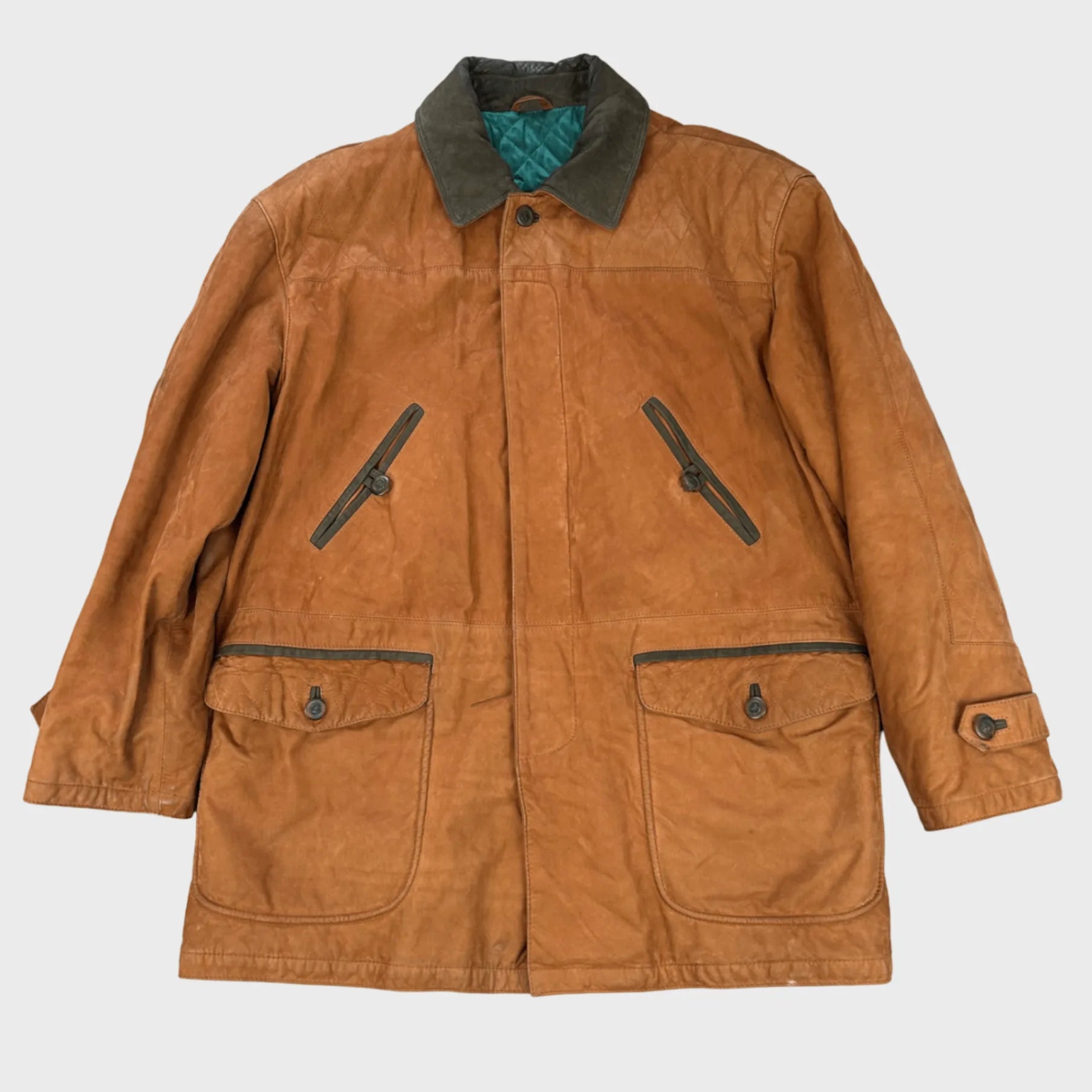 Vintage Mario Pieralli Leather Coat | XL