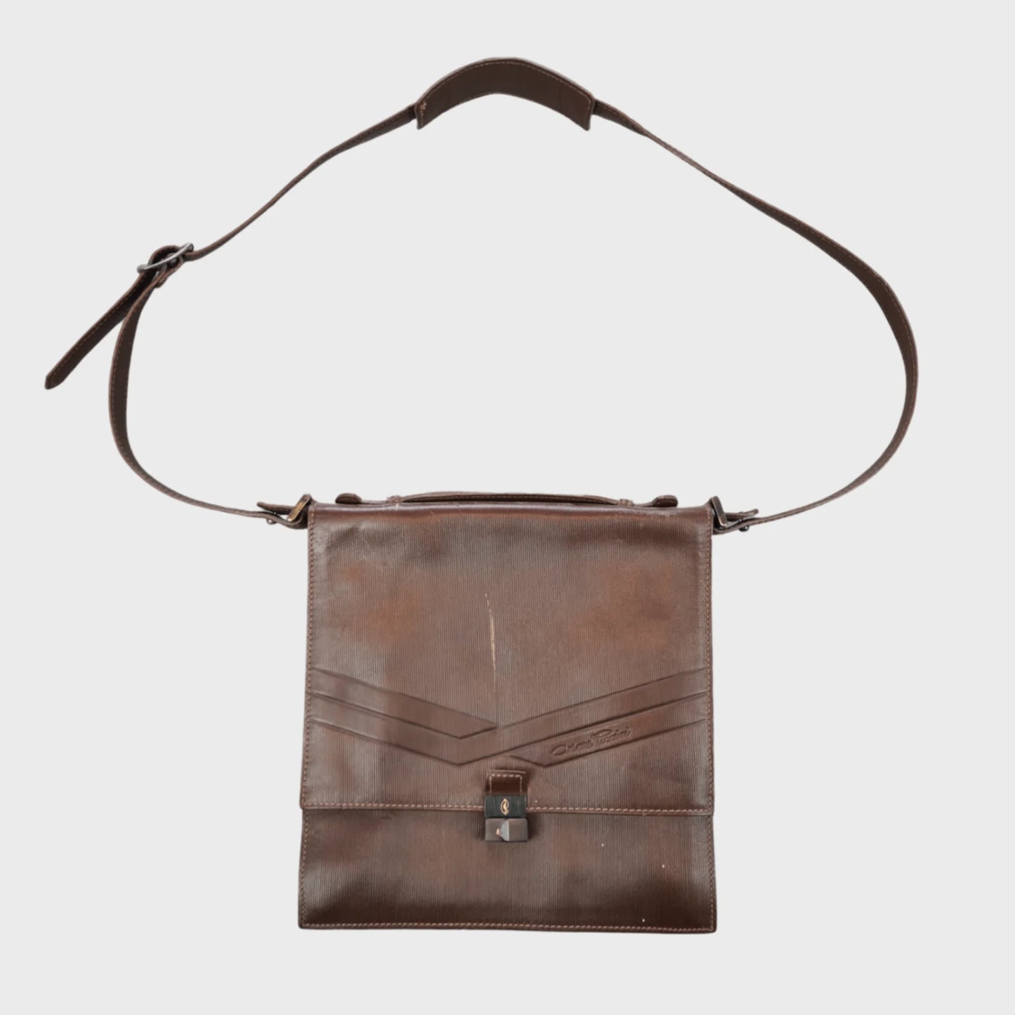 Vintage Cesare Piccini Uomo Leather Bag