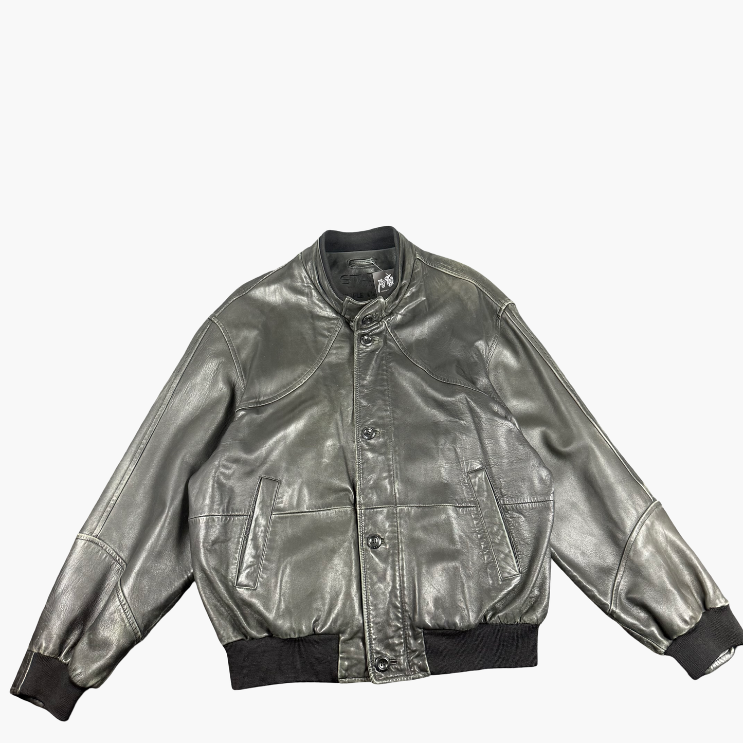 Vintage State Leather Jacket | XL