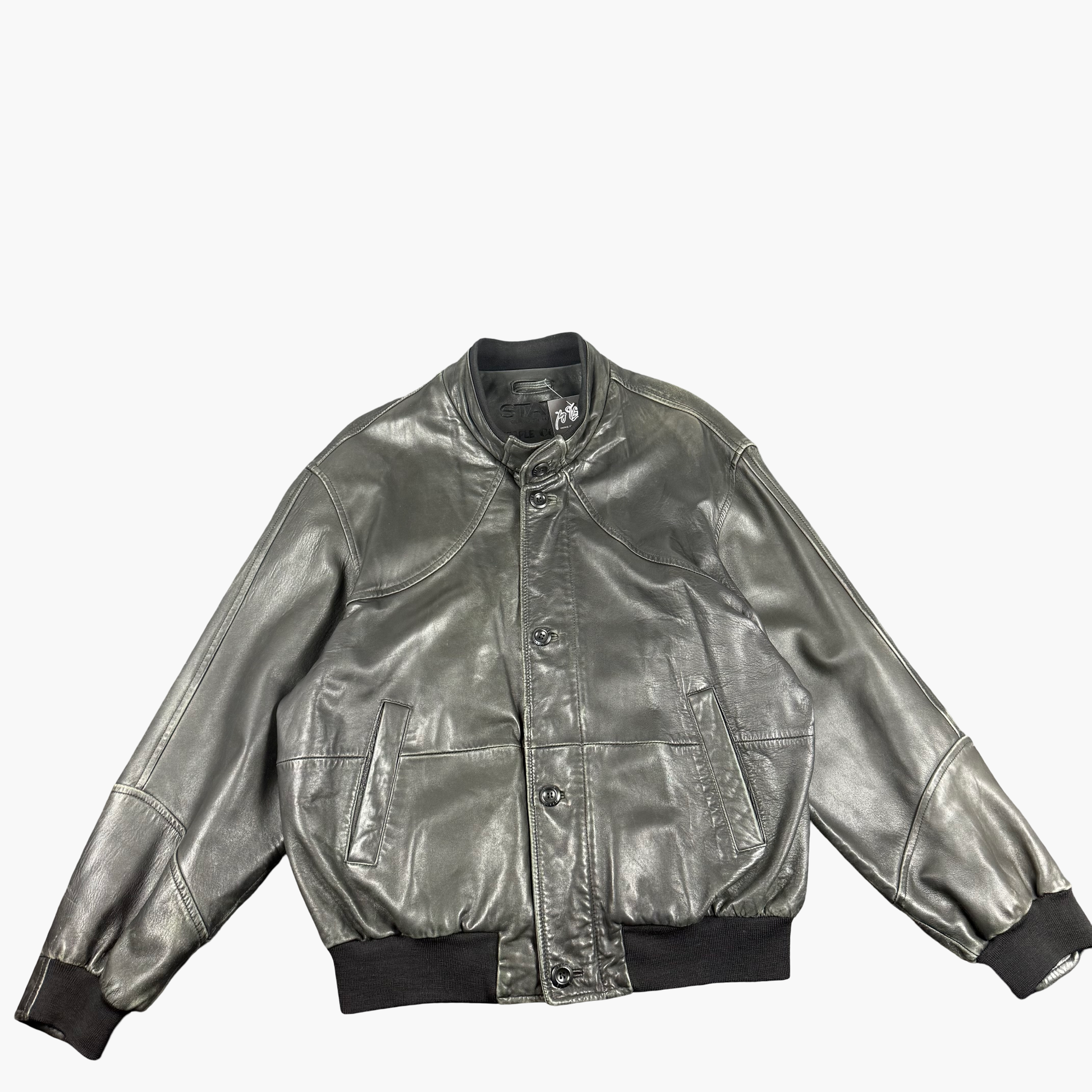 Vintage State Leather Jacket | XL